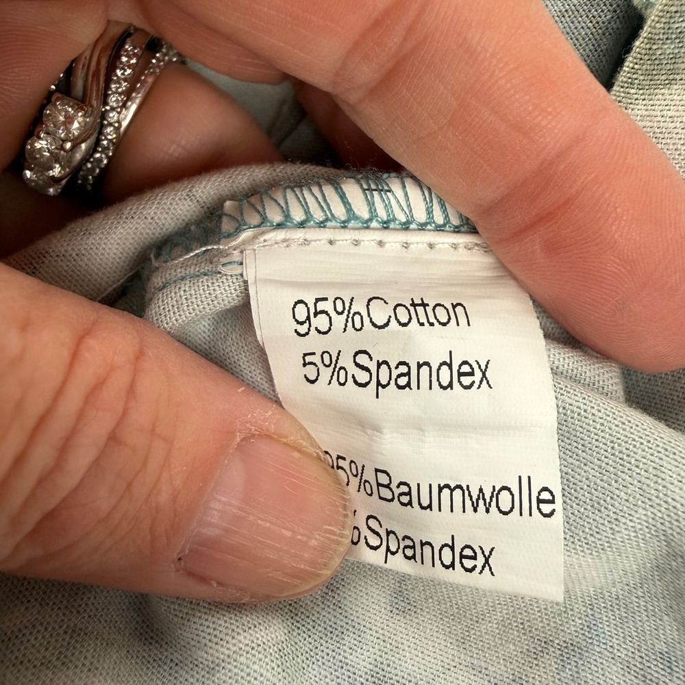 Grace Karin Womens 2XL Floral A Line Pockets Skirt Blue Bird Cottagecore Stretch - Picture 4 of 5